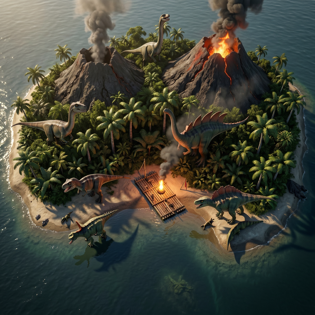 �����ĵ�����(Dinosaur Island Survival)�ٷ������ؽ�ͼ