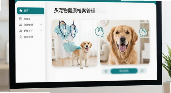 宠医帮多宠物健康档案管理界面