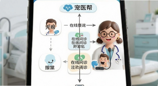 宠医帮在线问诊操作流程图