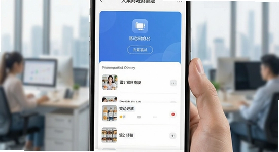 大集商城商家版多场景移动办公示意