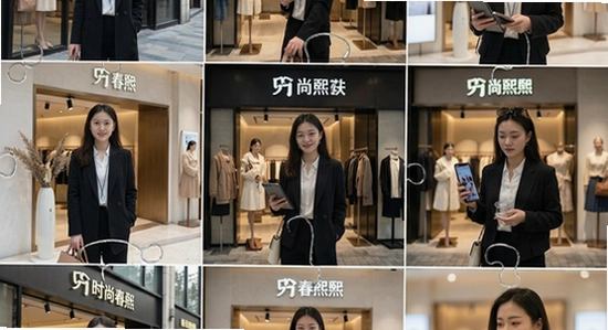 670*360的时尚春熙商户多场景使用拼图
