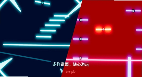 Simple音游官方下载版本对比示意图,包含Simple音游关键词