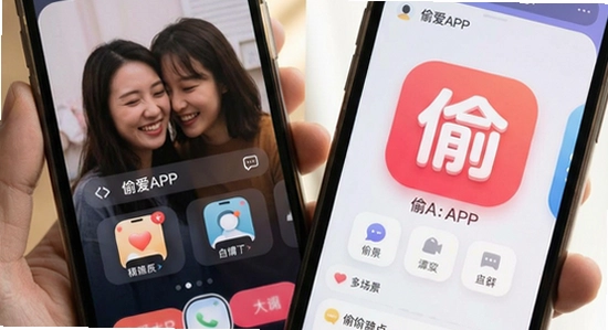 偷爱APP多场景社交应用展示 670x360