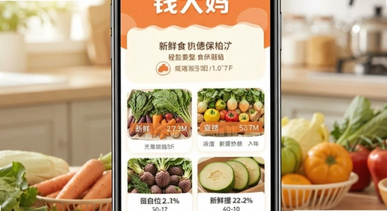 Ǯ����app��ҳ����ʳ��չʾͼ