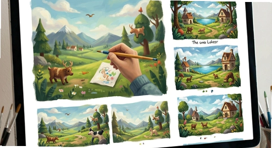 670*360 Canve绘画多场景应用展示