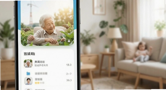 至诚养老app界面展示图
