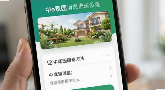 中e家园消息推送设置方法