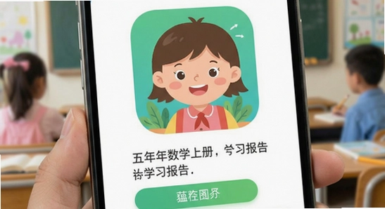 五年级数学上册app学习报告界面