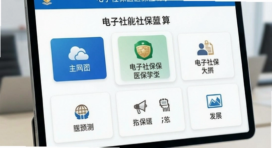 电子社保医保算主界面功能展示