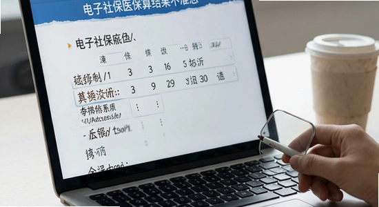 电子社保医保算结果不准怎么校准