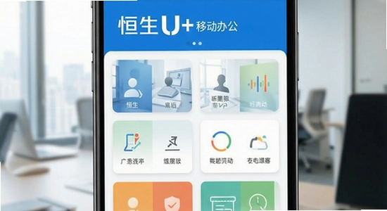 670*360 恒生U+移动办公界面展示