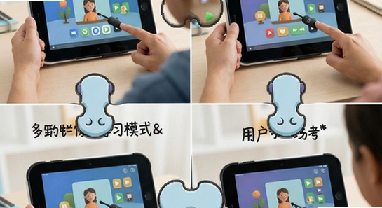 670*360��GoSpeak�ೡ��ѧϰģʽ���û�ʹ�ó���ƴͼ