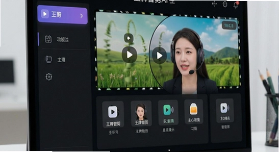 670*360 王牌智剪AI主界面功能展示图