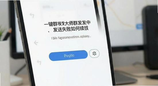 一键群发大师群发中断或发送失败如何续发