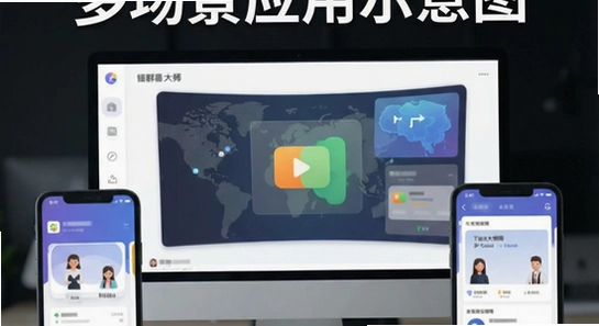 一键群发大师多场景应用示意图 670x360