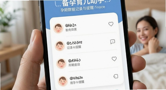 备孕育儿助手_孕期数据记录与提醒界面_670x360