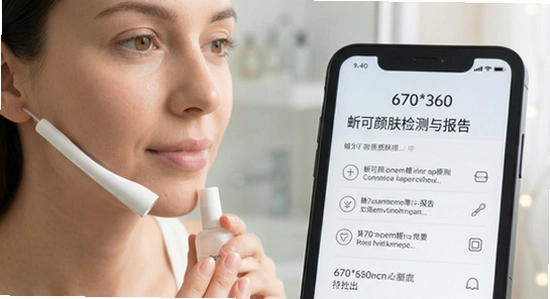 670*360 皙可颜肤质检测与报告导出场景