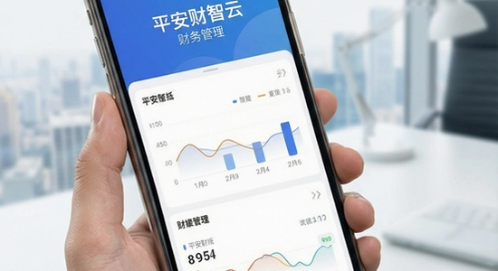 平安财智云移动端财务管理界面展示