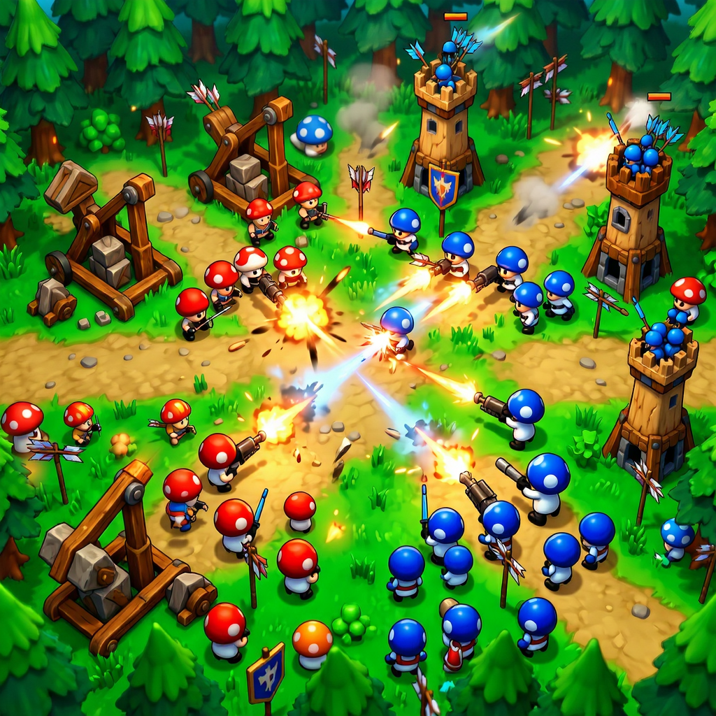 Ģ��ս��2(Mushroom Wars 2)�ٷ������ؽ�ͼ