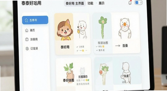 泰好用主界面功能展示图
