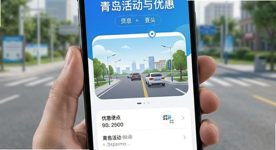 青岛停车app优惠活动界面