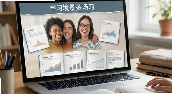 英语学习助手多场景学习展示