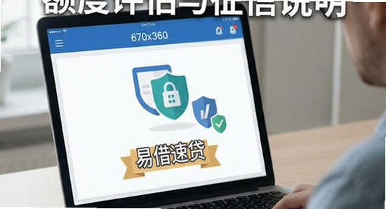 易借速贷额度评估与征信说明 670x360
