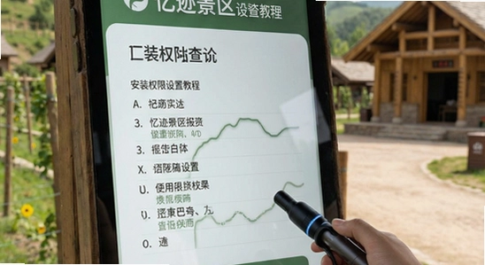 忆迹景区查询安装权限设置教程