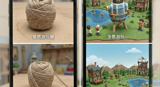 解线团多场景游玩展示