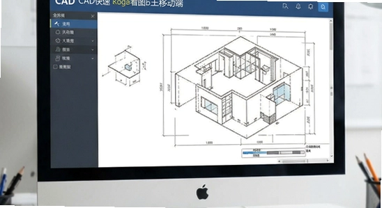 CAD������ѿ�ͼ���ƶ��˽���չʾ