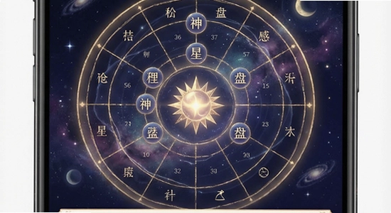 宫神星星盘与运势解读界面